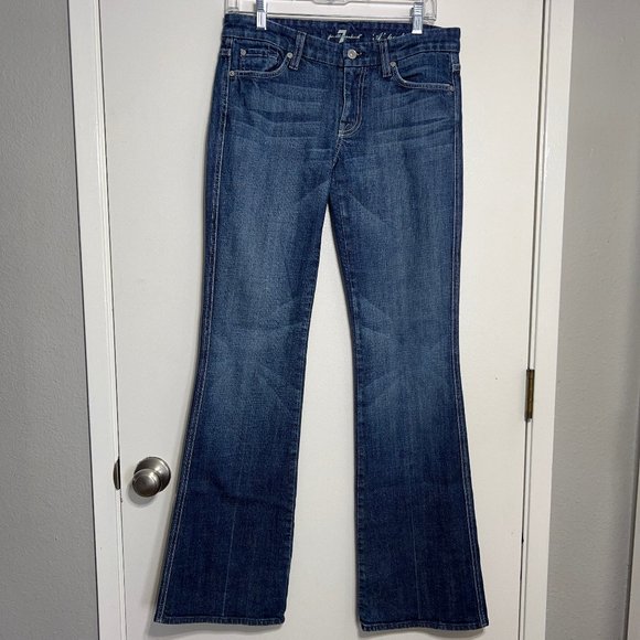 7 For All Mankind Denim - 7 For All Mankind 7FAM 'A' Pocket A Pkt Boot Cut Jeans Medium Wash Size 28